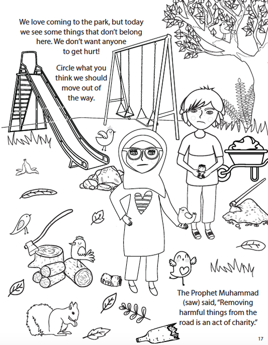 Malik and Ameera hadith activity and coloring book